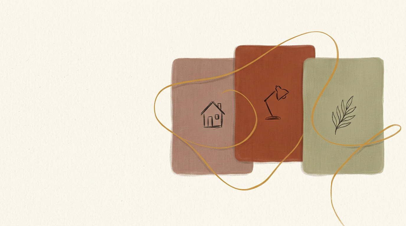 An illustration of separate life spaces